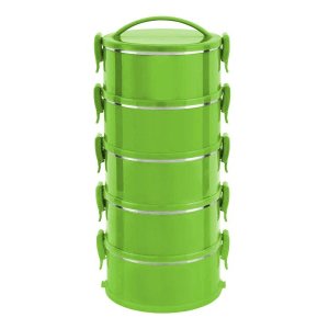 Marmita Termoprática Verde Citra Conjunto 5 Unidades