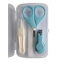 Kit Manicure Higiene do Bebê com Estojo Transparente Color Baby Azul - 4