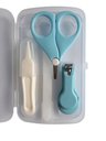 Ver imagem 4 de Kit Manicure Higiene do Bebê com Estojo Transparente Color Baby Azul