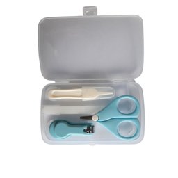 Kit Manicure Higiene do Bebê com Estojo Transparente Color Baby Azul - 2