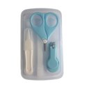 Ver imagem 3 de Kit Manicure Higiene do Bebê com Estojo Transparente Color Baby Azul