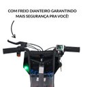 Ver imagem 4 de Drift Triciclo Elétrico Duplo 2 Assentos 250W Chave Buzina LED Freio Preto Importway BW388 Pt