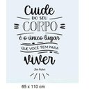 Ver imagem 2 de Adesivo de Parede Cuide do Seu Corpo:65 X 110 Cm
