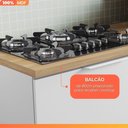 Ver imagem 5 de Armário de Cozinha Completa 100% Mdf 5 Portas 4 Gavetas Mariah Nesher Madeirado / Branco