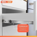 Ver imagem 6 de Armário de Cozinha Completa 100% Mdf 5 Portas 4 Gavetas Mariah Nesher Madeirado / Branco