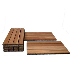 Deck de Madeira Itaúba 30×60 cm Modular Base Plástica Caixa com 06 peças