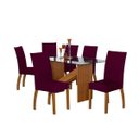 Ver imagem 2 de Capa de cadeira malha Gel- Kit 6 unidades Vinho