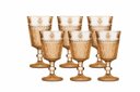 Ver imagem 2 de Jogo de 6 Taças Âmbar com Abelha 352ml em Cristal Ecológico 17cm L'Hermitage