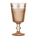Ver imagem 1 de Jogo de 6 Taças Âmbar com Abelha 352ml em Cristal Ecológico 17cm L'Hermitage
