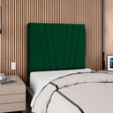Ver imagem 2 de Cabeceira Solteiro 90 Cm com Frame Belgica Suede Verde Artte