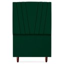 Ver imagem 5 de Cabeceira Solteiro 90 Cm com Frame Belgica Suede Verde Artte