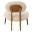 Ver imagem 6 de Poltrona Decorativa Yves Base Madeira Castanho Bouclé Off White - Nexta Casa