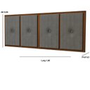 Ver imagem 4 de Cabeceira de Cama Box Queen 160 Estofado com Madeira Cinza