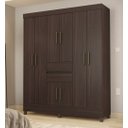 Ver imagem 1 de Guarda Roupa Munique de Casal com Pés e 8 Portas - Café Touch Demóbile