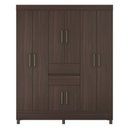 Ver imagem 2 de Guarda Roupa Munique de Casal com Pés e 8 Portas - Café Touch Demóbile