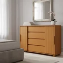 Ver imagem 7 de Cômoda Gaveteiro Organizador 4 Gavetas Vivace Cinamomo