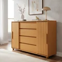 Ver imagem 2 de Cômoda Gaveteiro Organizador 4 Gavetas Vivace Cinamomo