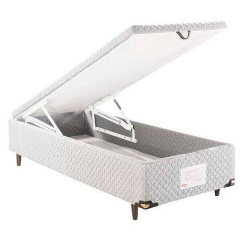 Base Box Baú Solteiro Herval Montana, Branca, 88cm