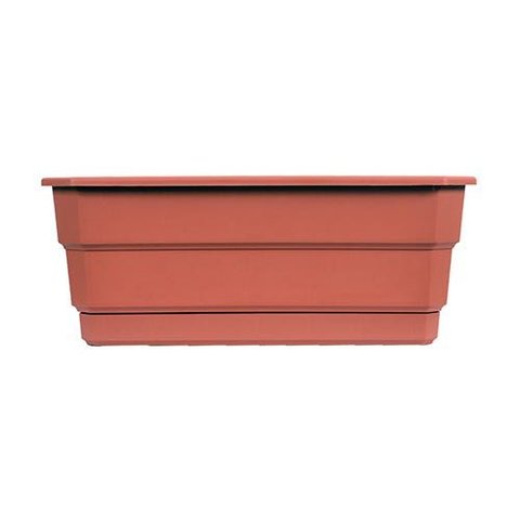 03 Vasos Floreiras Jardineiras Antidengue Colibri 60cm Cor Terra Cota