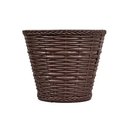 Ver imagem 2 de 02 Vaso Cachepo Cesta Vime Plastico Colibri 23cm Tabaco