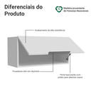 Ver imagem 4 de Armário Aéreo para Quarto 70 Cm 1 Porta Basculante Branco Neo Madesa