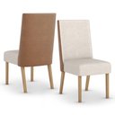 Ver imagem 5 de Mesa de Jantar Yara 160 C. Vidro 6 Cad. Anne Caramelo/linho - Henn