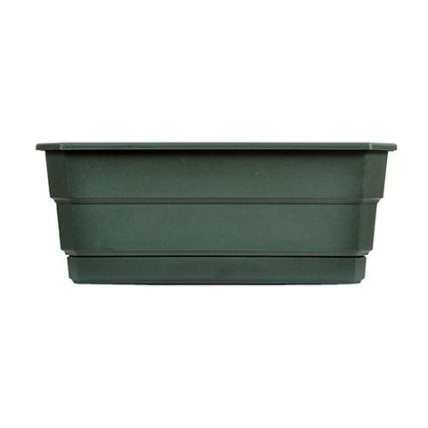 03 Vasos Floreiras Jardineiras Antidengue Colibri 40cm Cor Verde Escuro