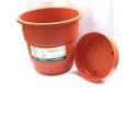Ver imagem 2 de 02 Vasos Gradiente Antidengue Colibri 24cm Cor Terra Cota