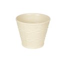 Ver imagem 2 de 02 Vaso Cachepo Cesta Vime Plastico Colibri 23cm Marfim