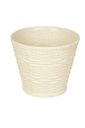 Ver imagem 1 de 02 Vaso Cachepo Cesta Vime Plastico Colibri 23cm Marfim