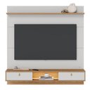 Ver imagem 1 de Painel para Tv Home Suspenso Bali 1.6 Off White Matte Freijó – Colibri