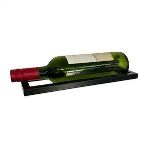 Suporte Individual de Parede para Garrafas de Vinho Estilo Industrial