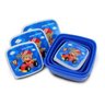 Kit com lancheira potes e garrafa infantil urso filhotinhos - 5