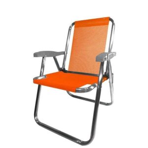Cadeira de Praia Zaka Alta Plus, Laranja
