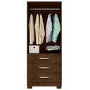 Ver imagem 3 de Guarda Roupa 3 Gavetas e 2 Portas Breda Malbec