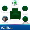 Ver imagem 3 de Poltrona Cadeira para Sala Confortável Reforçada Veneza Suede