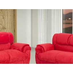 Conjunto de Sofá 2 X 3 Lugares Ref 7025 - Vermelho - 3