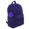 Mochila Escolar Feminina Impermeável azul com pompom StarBag - 1