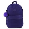 Mochila Escolar Feminina Impermeável azul com pompom StarBag - 4
