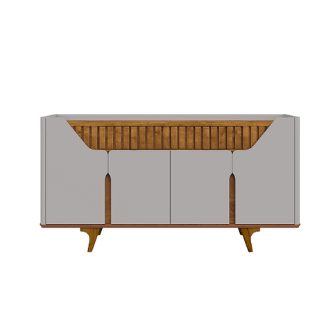 Buffet Aparador Danúbio Off White/naturalle - Bechara Móveis