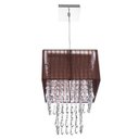 Ver imagem 1 de Lustre Para Sala De Cupula Cristal Acrílic Marrycrilic Marrom