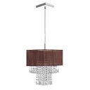 Ver imagem 2 de Lustre Para Sala De Cupula Cristal Acrílic Marrycrilic Marrom
