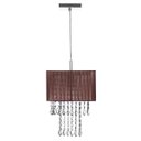Ver imagem 3 de Lustre Para Sala De Cupula Cristal Acrílic Marrycrilic Marrom