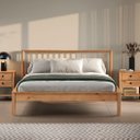 Ver imagem 1 de Cama Madeira de Casal 140x190cm Moderna Reforçada Freijó Apoana Idimex