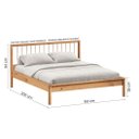Ver imagem 6 de Cama Madeira de Casal 140x190cm Moderna Reforçada Freijó Apoana Idimex