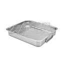 Ver imagem 3 de Assadeira Tramontina Service em Inox com Grelha 34x28cm 4,6l