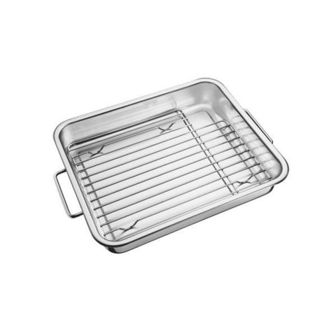 Assadeira Tramontina Service em Inox com Grelha 34x28cm 4,6l