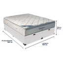 Ver imagem 3 de Cama Box Baú e Colchão Freedom Molas Ensacadas Queen Ortobom: Branco