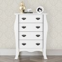 Ver imagem 1 de Cômoda 4 Gavetas Retrô Vitória Patrimar Móveis