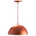 Ver imagem 2 de Lustre Pendente Meia Lua 40cm De Alumínio Cobre